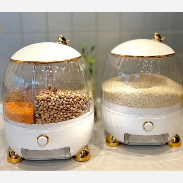 جا برنجی و جا حبوبات گرد گنجشکی اکرولیک